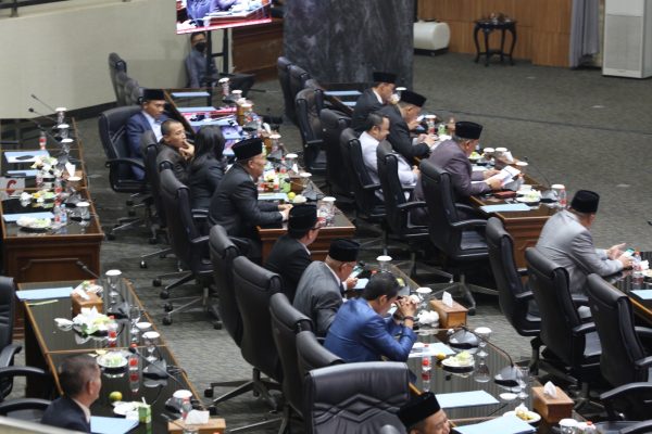 Suasana rapat paripurna anggota DPRD Kabupaten Bogor