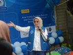 ketua IWAPI Kabupaten Bogor, Inne Roswianita pada perayaan HUT IWAPI ke-49, di Yocia Dairy Village, Ciawi