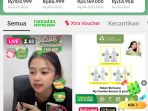 Tampilan aplikasi tiktokshop
