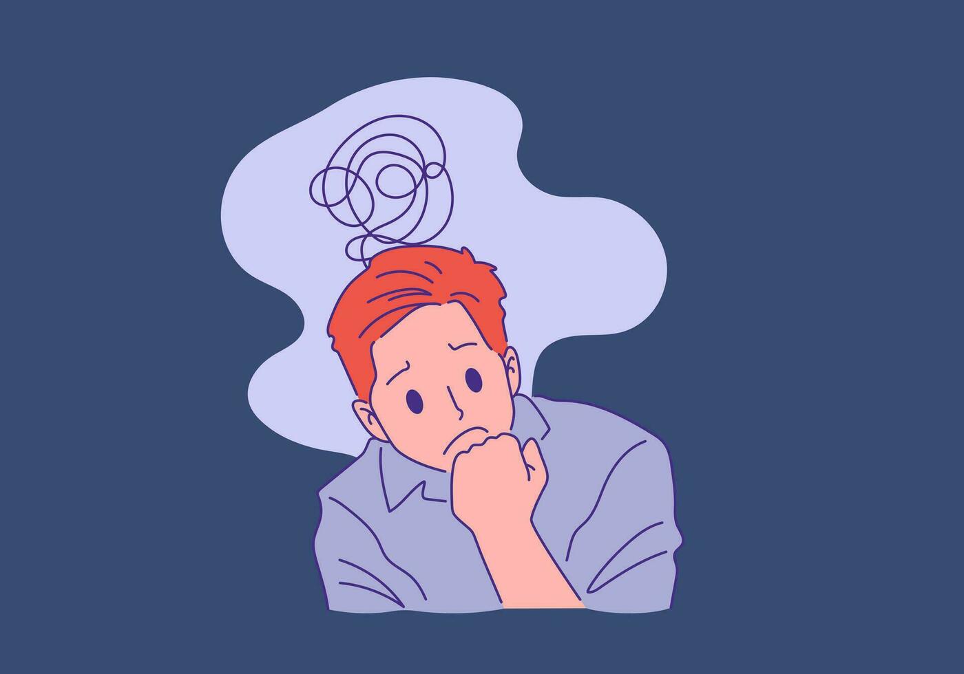 ilustrasi cemas berlebihan (sumber: vecteezy)