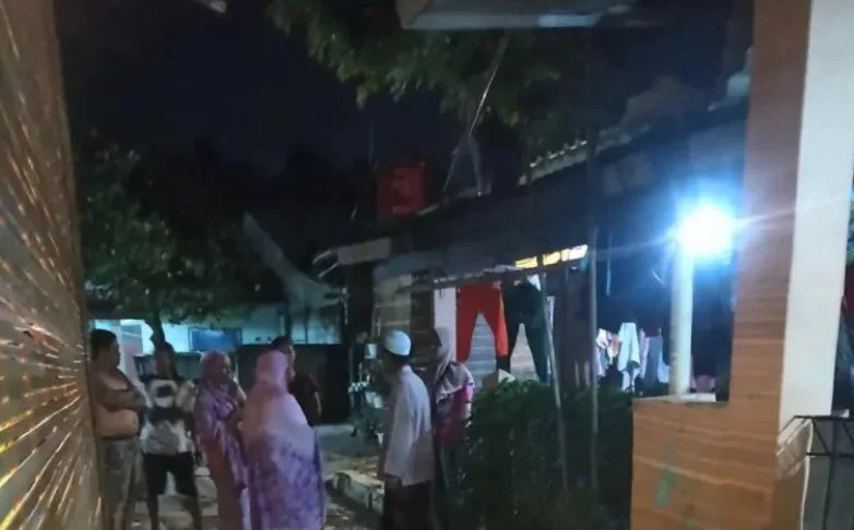 geger-maling.jpg suasana rumah korban kemalingan yang diduga membawa senjata api di Kota Bogor