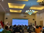 Inilah suasana Pleno KPU Kabupaten Bogor di Hotel Grand Ussu Cisarua.