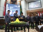 Pimpinan DPRD Kabupaten Bogor menggelar acara perpisahan dengan Sekda Kabupaten Bogor Burhanudin yang memasuki masa pensiun