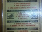 Menu di Guan Tjo. Images sumber: Foursquare