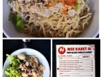 Salahsatu menu yang ada diMie Karet Ai