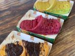 Uniknya Pang Waffle khas Thailand berbentuk sendal, images sumber: Tiktok
