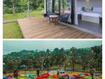 Suasana penginapan dan resto di Bukit Pelangi