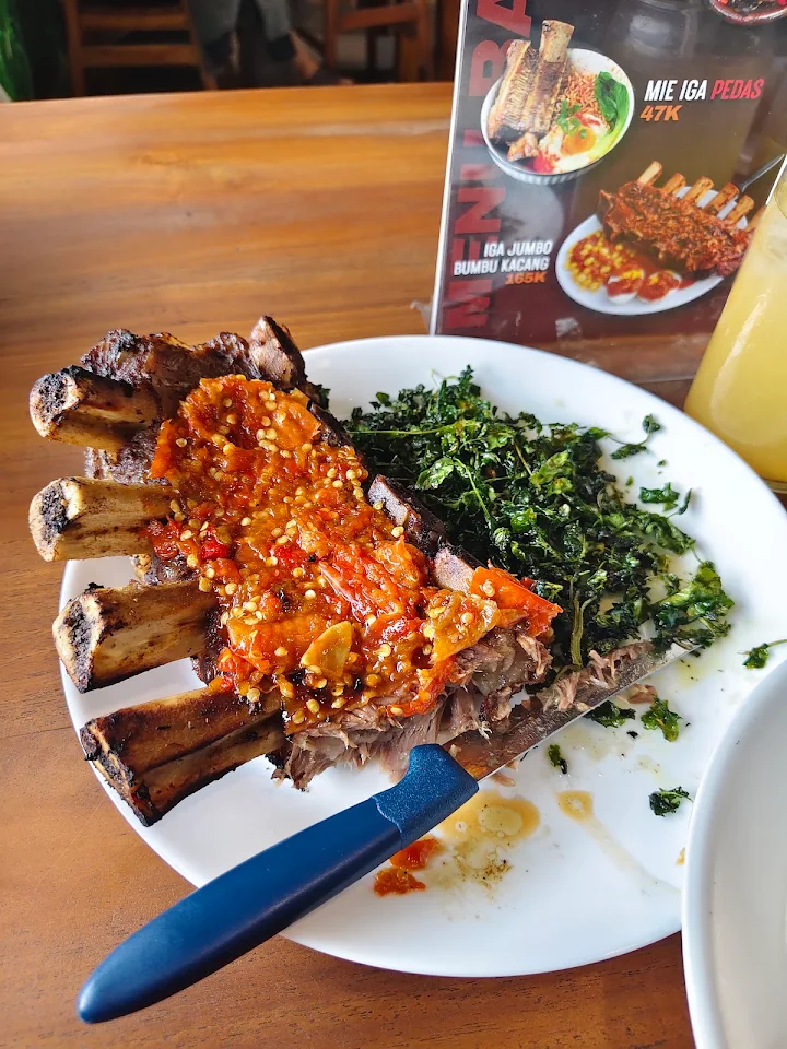 Salah satu tampilan menu di Kampung Iga, images sumber: Google Crome, Fz Ziahh